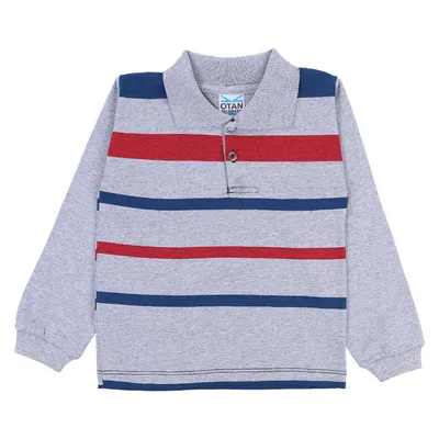 Camiseta Manga Longa Infantil Otan Polo Básica