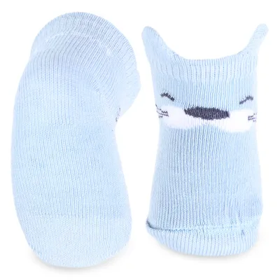 Kit Meia Bebê Rikam Orelhinha Estampada - 3 Pares