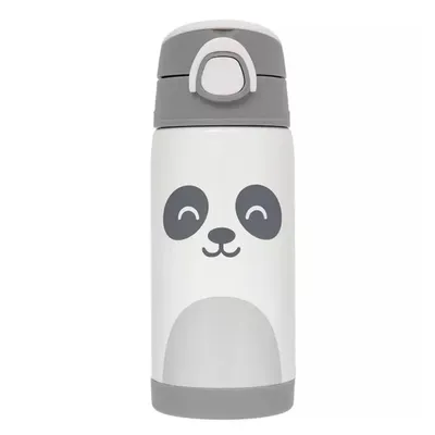 Copo Térmico Buba Parede Dupla Com Canudo Panda 400ml