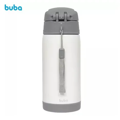 Copo Térmico Buba Parede Dupla Com Canudo Panda 400ml