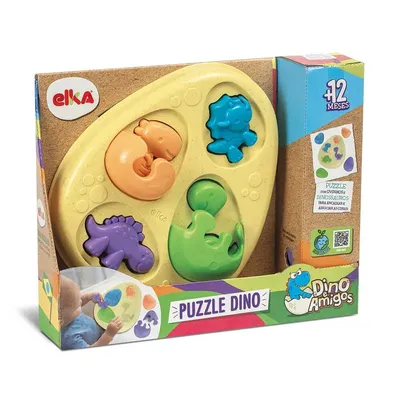 Brinquedo Puzzle Dino Elka Dino E Amigos Brinquedo Puzzle Dino Elka Dino E Amigos