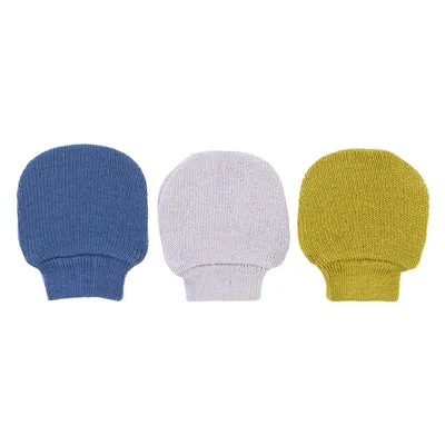 Kit Luva Bebê Pimpolho Tricô - 3 Pares Kit Luva Bebê Pimpolho Tricô - 3 Pares