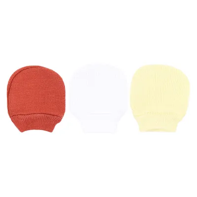 Kit Luva Bebê Pimpolho Tricô - 3 Pares Kit Luva Bebê Pimpolho Tricô - 3 Pares