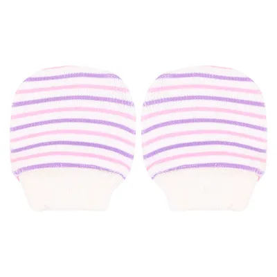 Kit Luva Bebê Pimpolho Tricô Estampada - 3 Peças Kit Luva Bebê Pimpolho Tricô Estampada - 3 Peças