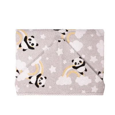 Toalha Com Capuz Incomfral Bublim Forro De Fralda Panda