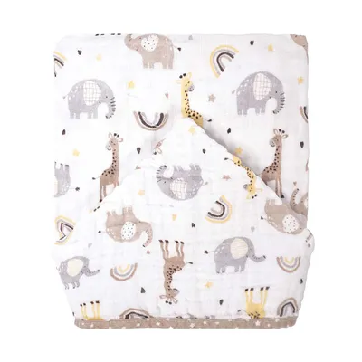 Toalha Com Capuz Incomfral Bublim Soft Estampa Girafa Toalha Com Capuz Incomfral Bublim Soft Estampa Girafa