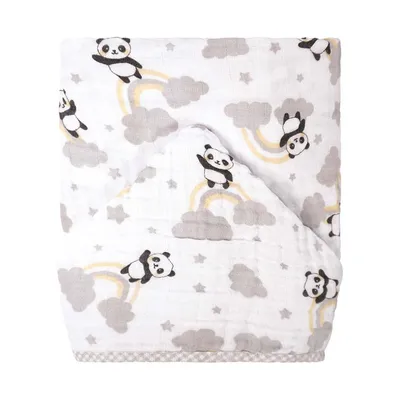 Toalha Com Capuz Incomfral Bublim Soft Estampa Panda Toalha Com Capuz Incomfral Bublim Soft Estampa Panda