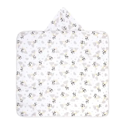Toalha Com Capuz Incomfral Bublim Soft Estampa Panda Toalha Com Capuz Incomfral Bublim Soft Estampa Panda