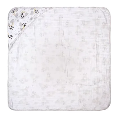 Toalha Com Capuz Incomfral Bublim Soft Estampa Panda Toalha Com Capuz Incomfral Bublim Soft Estampa Panda