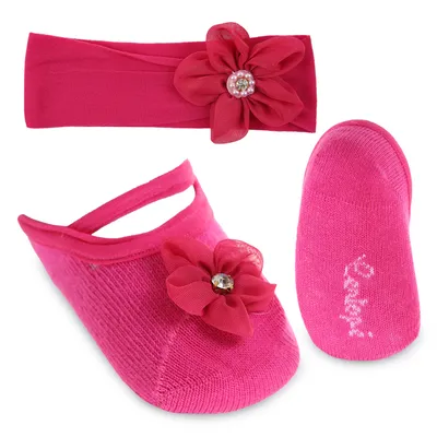 Kit Enxoval Centopé Menina Aplique Flor - 2 Peças