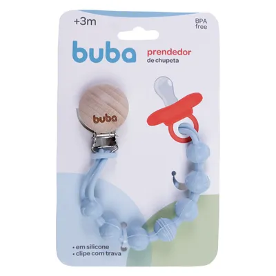 Prendedor De Chupeta Buba Silicone Bolinhas
