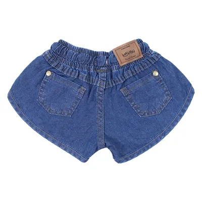 Short Jeans Infantil Kookabu Com Cós Elástico Short Jeans Infantil Kookabu Com Cós Elástico