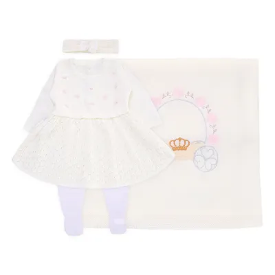 Saída De Maternidade Fofinho Em Tricô - 4 Peças Saída De Maternidade Fofinho Em Tricô - 4 Peças