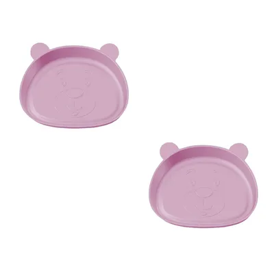 Kit Prato Monte Líbano Sobremesa Ursinho - 2 Peças Kit Prato Monte Líbano Sobremesa Ursinho - 2 Peças