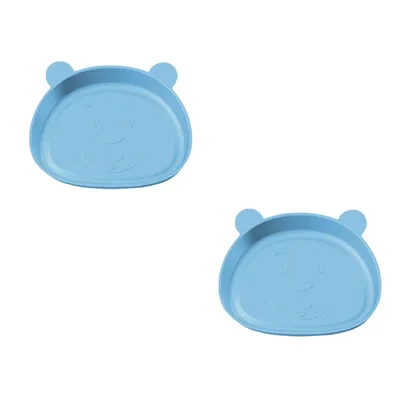 Kit Prato Monte Líbano Sobremesa Ursinho - 2 Peças Kit Prato Monte Líbano Sobremesa Ursinho - 2 Peças