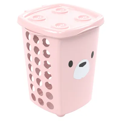 Cesto De Roupas Plasútil Decorado Ursa 38 Litros