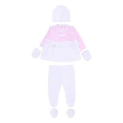 Saída De Maternidade Ternura Vestido Com Laço - 6 Peças Saída De Maternidade Ternura Vestido Com Laço - 6 Peças