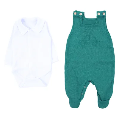 Saída De Maternidade Ternura Macacão Tricô Carro 2 Peças Saída De Maternidade Ternura Macacão Tricô Carro 2 Peças