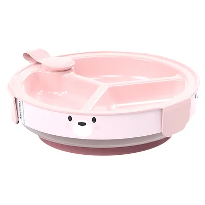 Prato Térmico Plasútil 3 Divisórias Com Trava Ursa