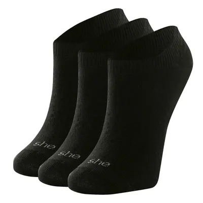 Kit Meia Invisível She Lisa Feminina - 3 Pares