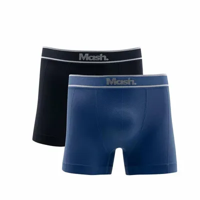 Kit Cueca Boxer Mash Sem Costura - 2 Peças