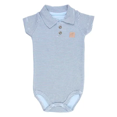 Conjunto Bebê Estilinho Suedine Gola Polo Listrado