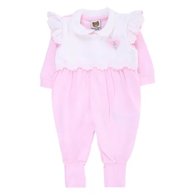 Macacão Longo Bebê Aconchego Do Bebê Bordados E Strass