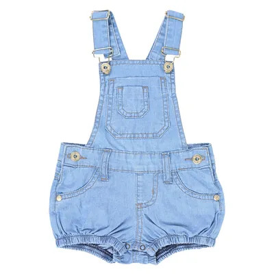 Jardineira Jeans Bebê Kookabu Bolso Frontal Jardineira Jeans Bebê Kookabu Bolso Frontal