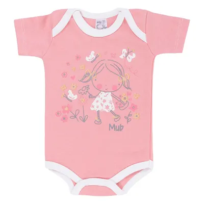 Kit Body Manga Curta Bebê Mub Estampado - 3 Peças