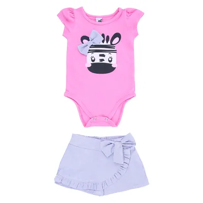Conjunto Bebê Kookabu Com Body Estampa Zebra Conjunto Bebê Kookabu Com Body Estampa Zebra