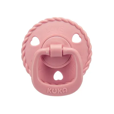 Chupeta Kuka Classic Bico Redondo Corações Tamanho 1