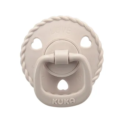 Chupeta Kuka Classic Bico Redondo Corações Tamanho 1