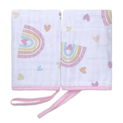 Kit Pano De Boca Baby Joy Soft Estampa Arco-Íris - 2 Peças