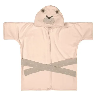 Roupão Infantil Bublim Plush Com Capuz Bordado Urso Roupão Infantil Bublim Plush Com Capuz Bordado Urso
