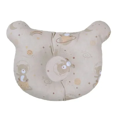 Travesseiro Bebê Bublim Anatômico Estampa Urso Travesseiro Bebê Bublim Anatômico Estampa Urso