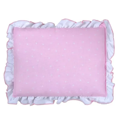 Travesseiro Bebê Bublim Com Babado Estampa Borboleta Travesseiro Bebê Bublim Com Babado Estampa Borboleta