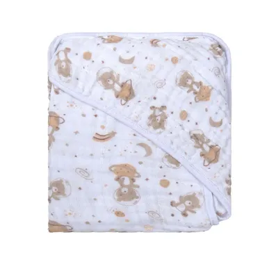 Toalha Com Capuz Incomfral Bublim Soft Estampa Urso Toalha Com Capuz Incomfral Bublim Soft Estampa Urso