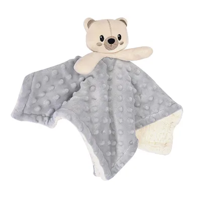 Naninha Carinhas Microfibra Bubble Com Sherpa Urso Naninha Carinhas Microfibra Bubble Com Sherpa Urso