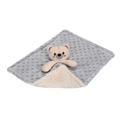 Naninha Carinhas Microfibra Bubble Com Sherpa Urso Naninha Carinhas Microfibra Bubble Com Sherpa Urso