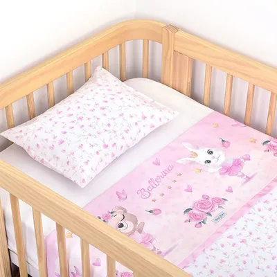 Jogo Lençol Berço Americano Muito Mimo Bailarina - 3 Peças Jogo Lençol Berço Americano Muito Mimo Bailarina - 3 Peças