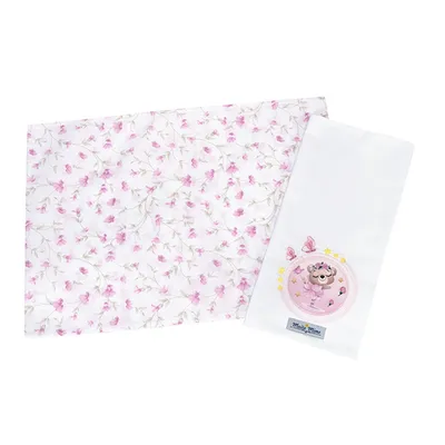 Kit Fronha Muito Mimo Estampa E Bordado Bailarina - 2 Peças Kit Fronha Muito Mimo Estampa E Bordado Bailarina - 2 Peças