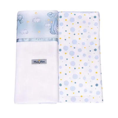 Kit Cueiro Muito Mimo Estampa Cegonha - 2 Peças