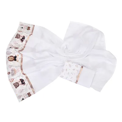 Kit Fralda Muito Mimo Algodão Estampa Animais - 2 Peças