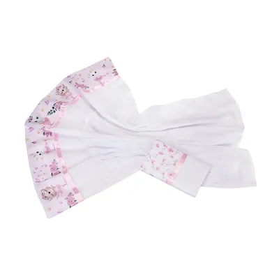 Kit Fralda Muito Mimo Algodão Estampa Bailarina - 2 Peças