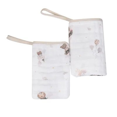 Kit Pano De Boca Muito Mimo Soft Prendedor Animais - 2 Peças