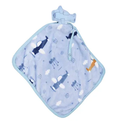 Naninha Baby Nice Flannel Com Prendedor Avião Naninha Baby Nice Flannel Com Prendedor Avião