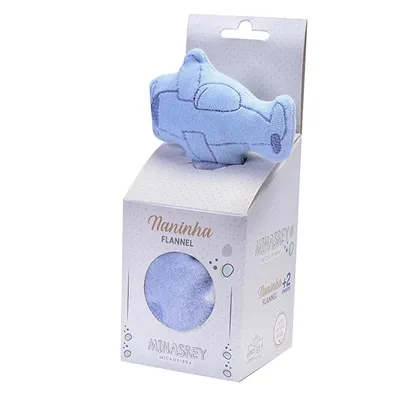 Naninha Baby Nice Flannel Com Prendedor Avião Naninha Baby Nice Flannel Com Prendedor Avião