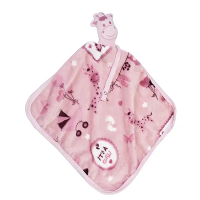 Naninha Baby Nice Flannel Com Prendedor Girafa Naninha Baby Nice Flannel Com Prendedor Girafa