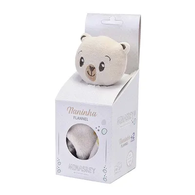 Naninha Baby Nice Flannel Com Prendedor Urso Naninha Baby Nice Flannel Com Prendedor Urso