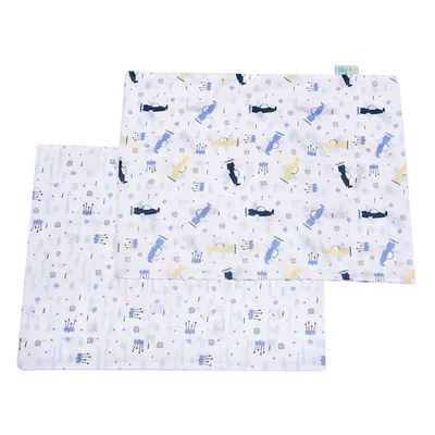 Kit Fronha Baby Nice Algodão Estampa Avião - 2 Peças Kit Fronha Baby Nice Algodão Estampa Avião - 2 Peças